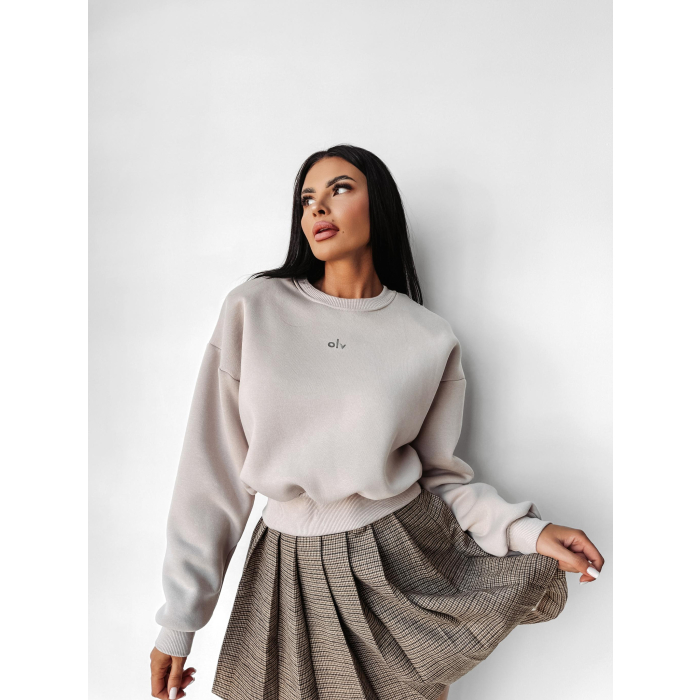 BLUZA DRESOWA DAMSKA OVERSIZE OLAVOGA TAKEDOWN BEIGIE