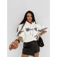BLUZA DRESOWA DAMSKA OVERSIZE OLAVOGA VITI ECRU