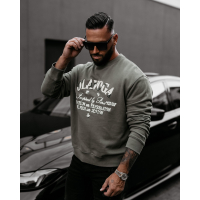 BLUZA MĘSKA BAWEŁNIANA OVERSIZE OLAVOGA MEN VIROUS KHAKI