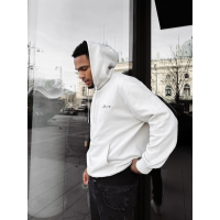 BLUZA MĘSKA BAWEŁNIANA Z KAPTUREM OVERSIZE HAFT OLAVOGA MEN TAZON BEIGE