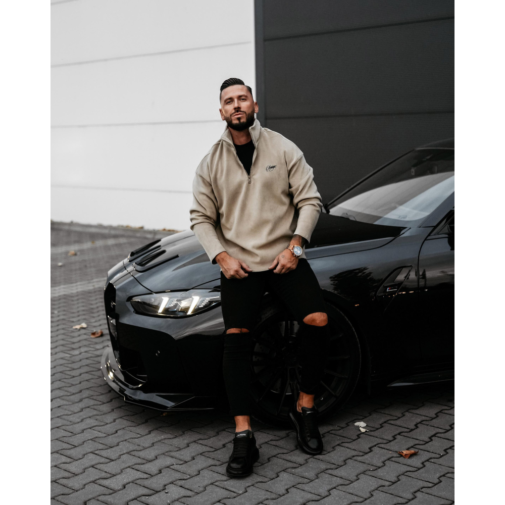 BLUZA MĘSKA POLAR OLAVOGA MEN LUMIS BEIGE