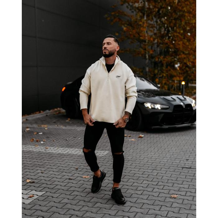 BLUZA MĘSKA POLAR OLAVOGA MEN LUMIS ECRU