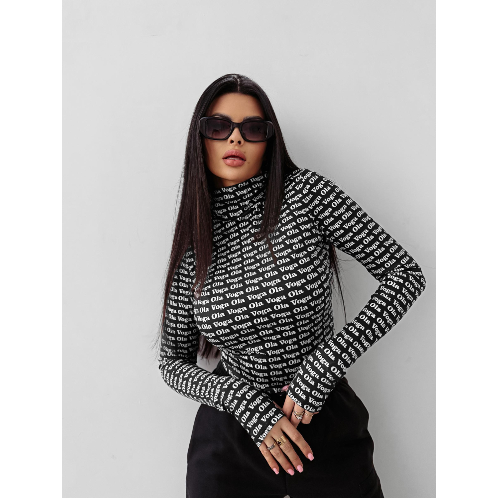 BLUZKA GOLF MODELUJĄCA LOGOWANA OLAVOGA COREFIELD BLACK