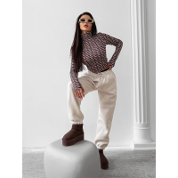 BLUZKA GOLF MODELUJĄCA LOGOWANA OLAVOGA COREFIELD BROWN