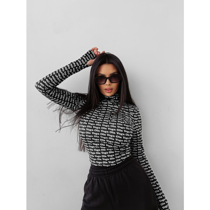 BLUZKA GOLF MODELUJĄCA LOGOWANA OLAVOGA COREFIELD BLACK