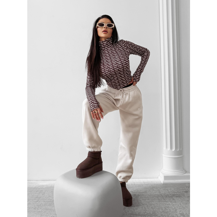 BLUZKA GOLF MODELUJĄCA LOGOWANA OLAVOGA COREFIELD BROWN