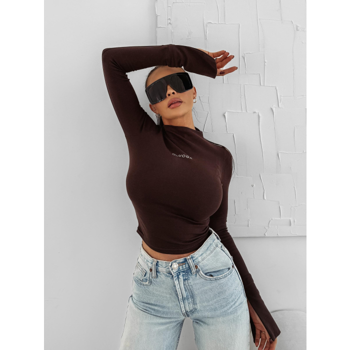 BLUZKA GOLF OLAVOGA AUTUMN HUG BROWN