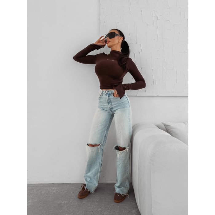 BLUZKA GOLF OLAVOGA AUTUMN HUG BROWN