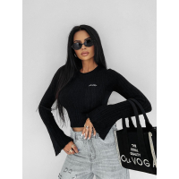 BLUZKA SWETER PRĄŻKOWANY OLAVOGA ZIRRA BLACK