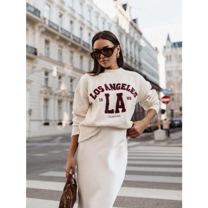 SWETER LOS ANGELES HAFT OLAVOGA LUURE ECRU