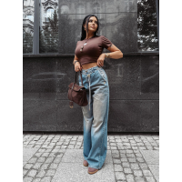 BLUZKA TOP OLAVOGA INKED BROWN