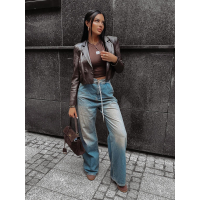 BLUZKA TOP OLAVOGA INKED BROWN