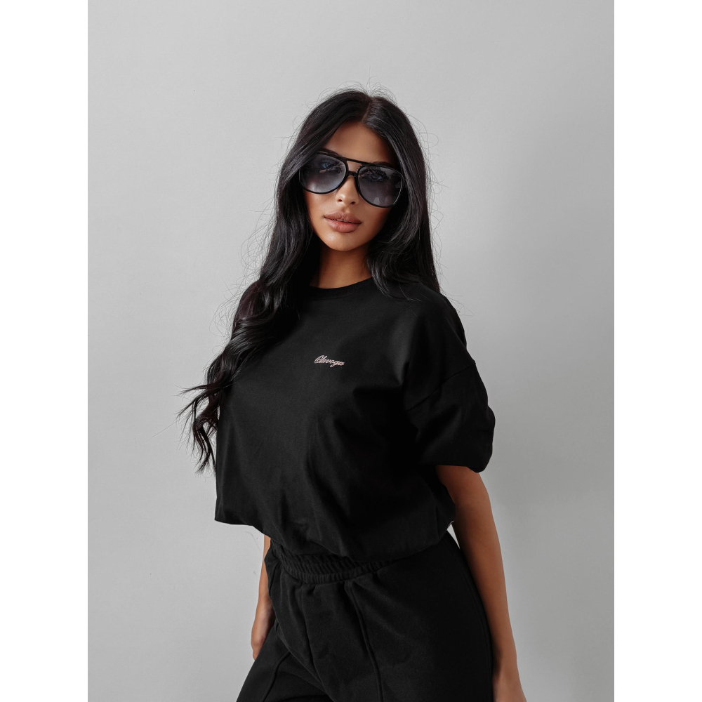BLUZKA TOP T-SHIRT OLAVOGA AUTUMN WHISPER TOP BLACK