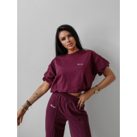 BLUZKA TOP T-SHIRT OLAVOGA AUTUMN WHISPER TOP BURGUND