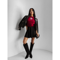 BLUZKA T-SHIRT DAMSKI OLAVOGA CLOUD BORDO