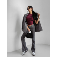 BLUZKA T-SHIRT DAMSKI OLAVOGA SUBTLE BURGUND