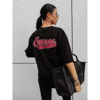 BLUZKA T-SHIRT DAMSKI OVERSIZE OLAVOGA BULLYS BLACK