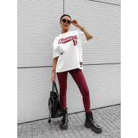BLUZKA T-SHIRT DAMSKI OVERSIZE OLAVOGA BULLYS ECRU