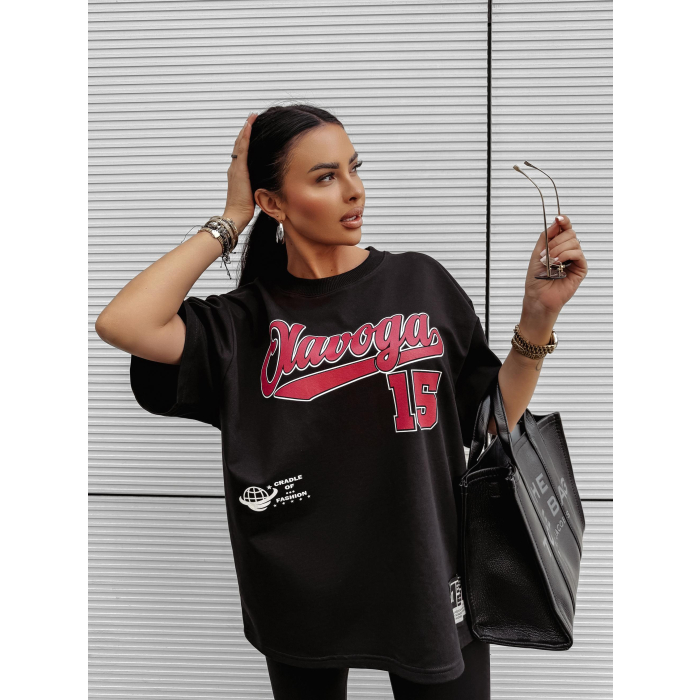 BLUZKA T-SHIRT DAMSKI OVERSIZE OLAVOGA BULLYS BLACK
