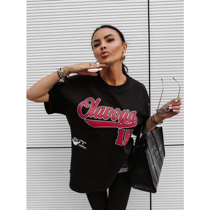 BLUZKA T-SHIRT DAMSKI OVERSIZE OLAVOGA BULLYS BLACK