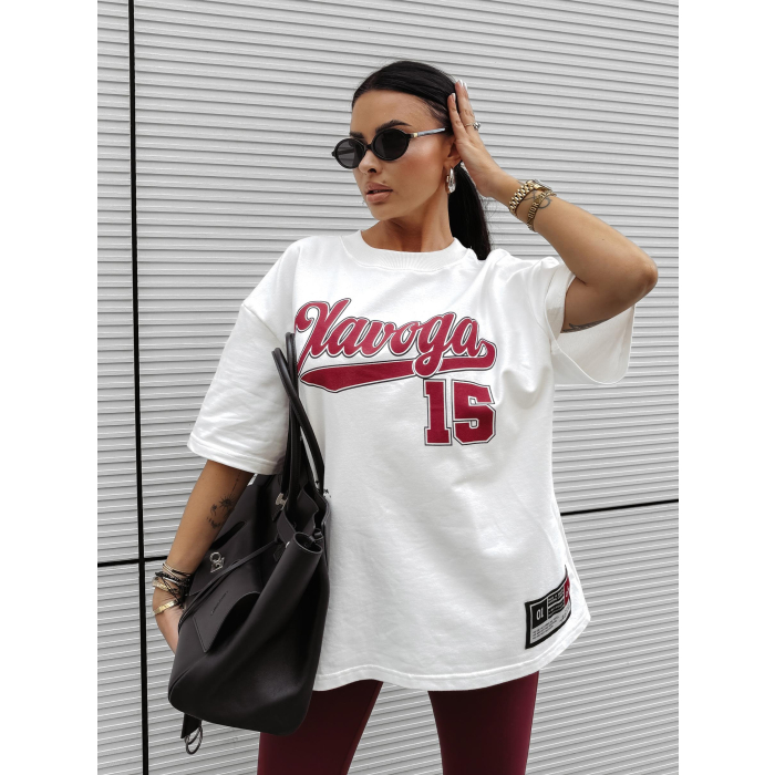 BLUZKA T-SHIRT DAMSKI OVERSIZE OLAVOGA BULLYS ECRU