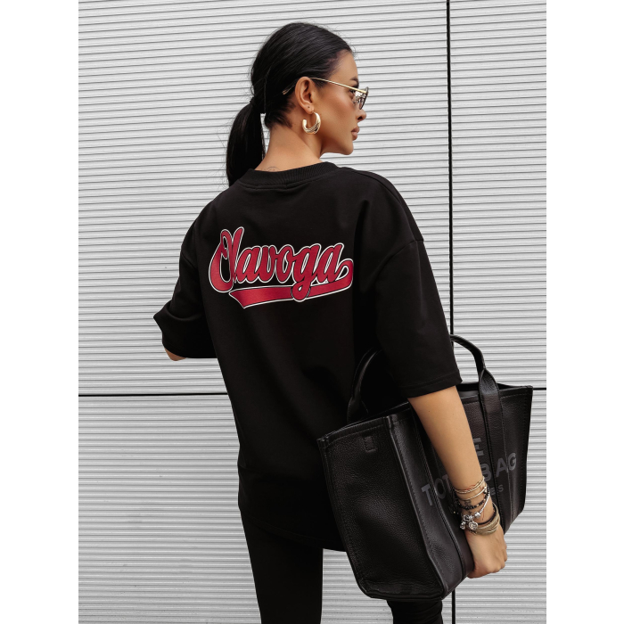 BLUZKA T-SHIRT DAMSKI OVERSIZE OLAVOGA BULLYS BLACK