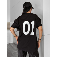 BLUZKA T-SHIRT DAMSKI OVERSIZE OLAVOGA RUSSET BLACK