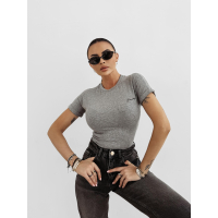 BLUZKA T-SHIRT DAMSKI SLIM FIT OLAVOGA FIOERY GRAY