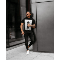 BLUZKA T-SHIRT MĘSKI OLAVOGA MEN BALMA BLACK