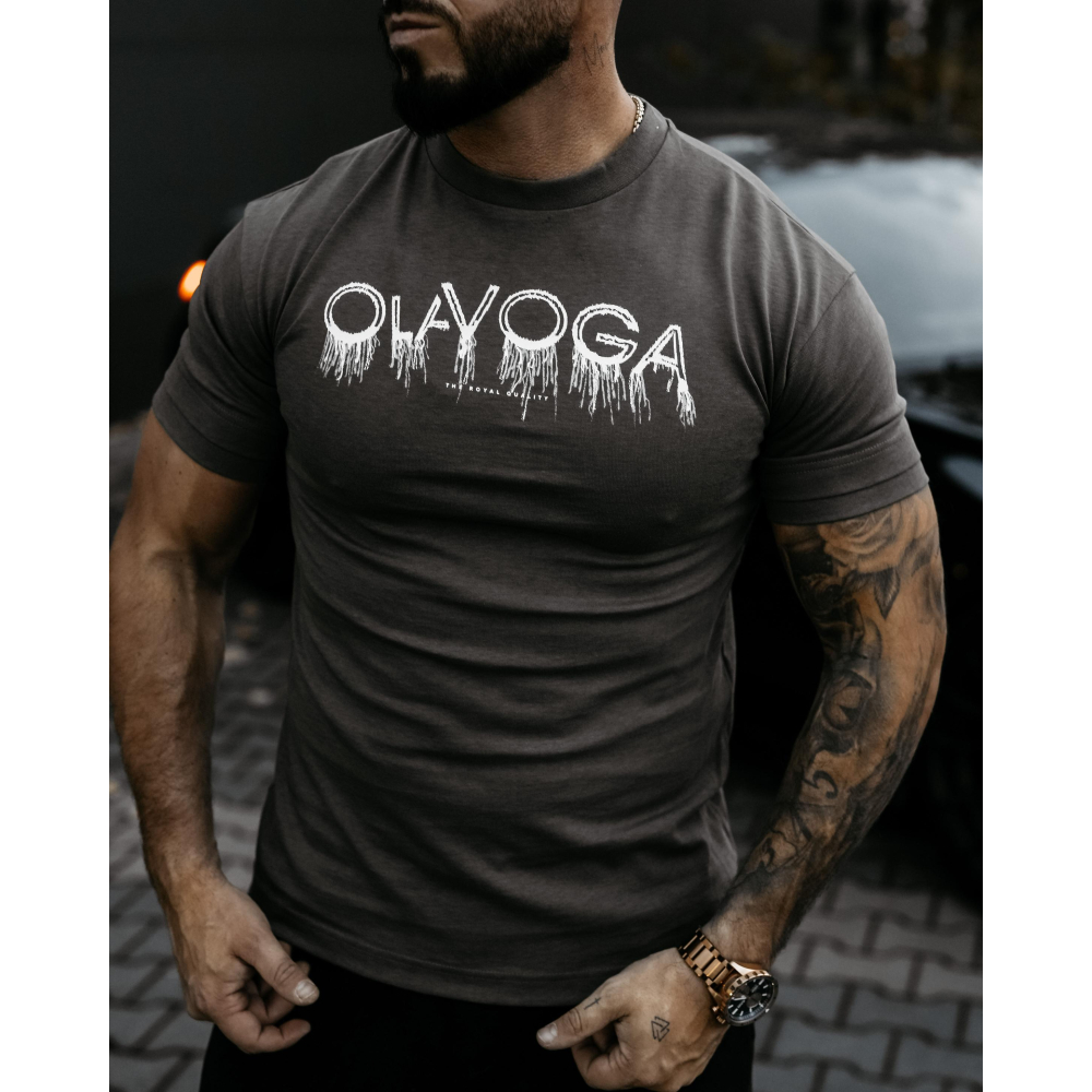 BLUZKA T-SHIRT MĘSKI OLAVOGA MEN CUON GRAFIT
