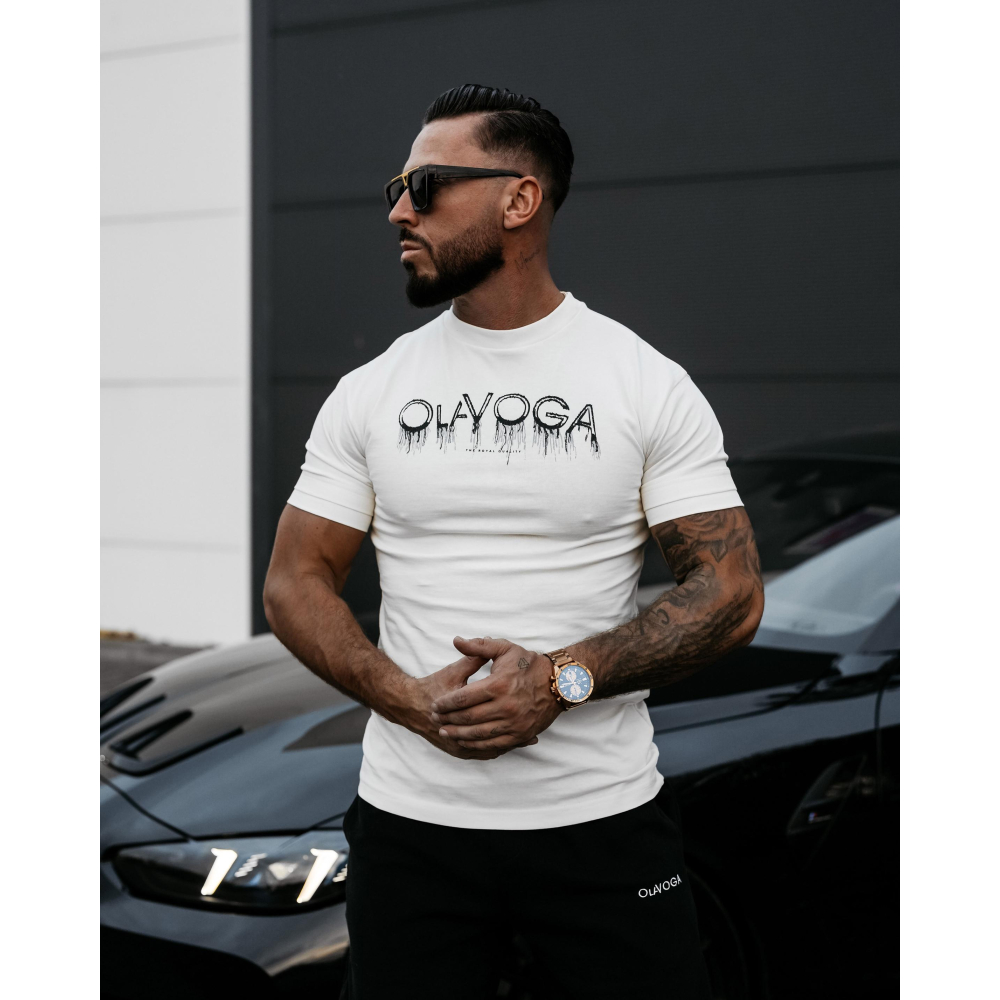BLUZKA T-SHIRT MĘSKI OLAVOGA MEN CUON ECRU