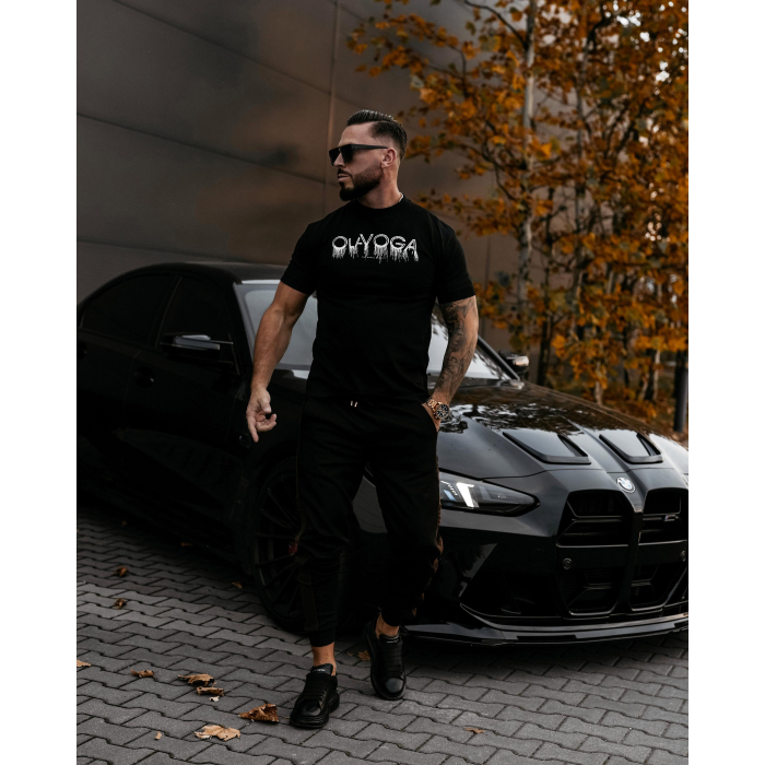 BLUZKA T-SHIRT MĘSKI OLAVOGA MEN CUON BLACK