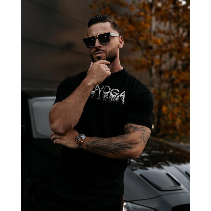 BLUZKA T-SHIRT MĘSKI OLAVOGA MEN CUON BLACK