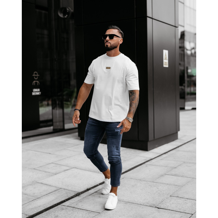 BLUZKA T-SHIRT MĘSKI OLAVOGA MEN GOLDEN ECRU