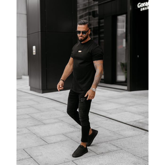 BLUZKA T-SHIRT MĘSKI OLAVOGA MEN GOLDEN BLACK