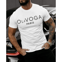 BLUZKA T-SHIRT MĘSKI OLAVOGA MEN KOBRA ECRU