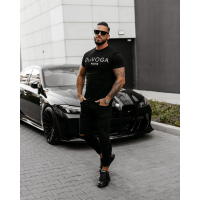 BLUZKA T-SHIRT MĘSKI OLAVOGA MEN KOBRA BLACK