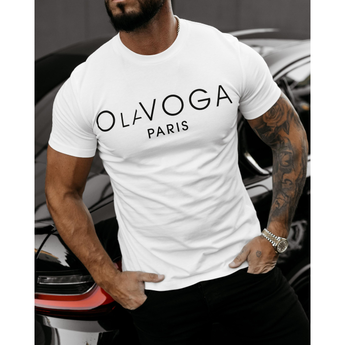 BLUZKA T-SHIRT MĘSKI OLAVOGA MEN KOBRA ECRU
