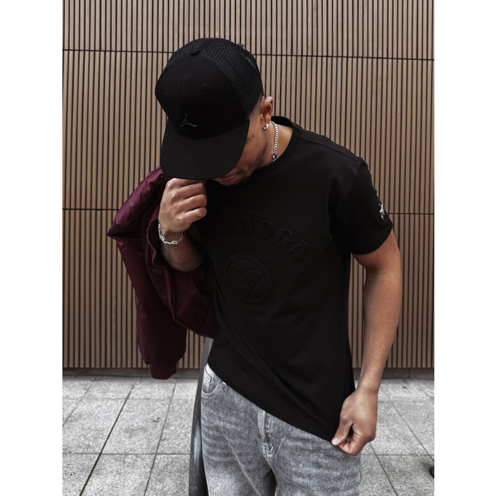 BLUZKA T-SHIRT MĘSKI OLAVOGA MEN RAVEN BLACK