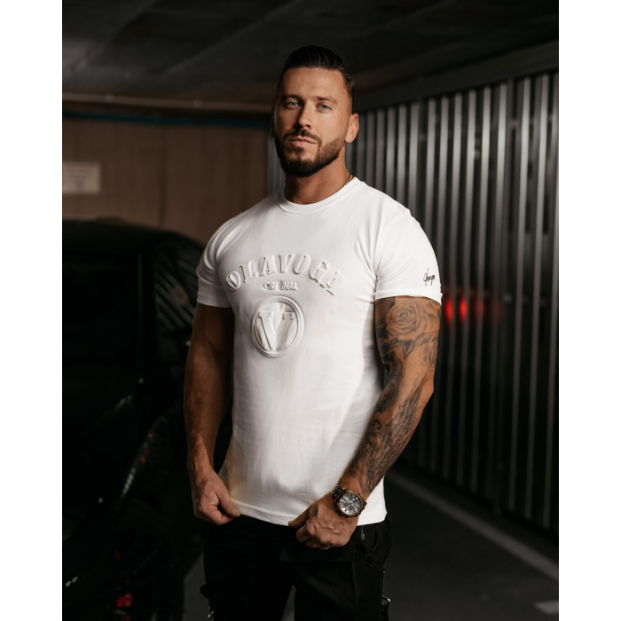 BLUZKA T-SHIRT MĘSKI OLAVOGA MEN RAVEN ECRU