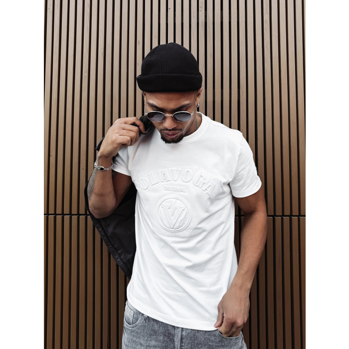 BLUZKA T-SHIRT MĘSKI OLAVOGA MEN RAVEN ECRU