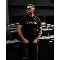 BLUZKA T-SHIRT MĘSKI OLAVOGA MEN REAL BLACK