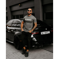 BLUZKA T-SHIRT MĘSKI OLAVOGA MEN REAL GRAFIT