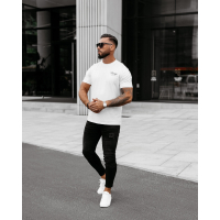 BLUZKA T-SHIRT MĘSKI OLAVOGA MEN SORO BREEZE ECRU