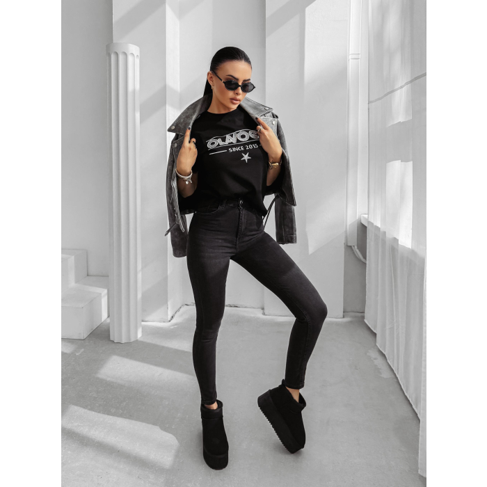 BLUZKA T-SHIRT OLAVOGA BLACK PRINCE BLACK