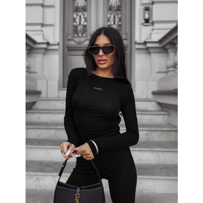 BLUZKA Z WISKOZY OLAVOGA HEARTLIGHT BLACK