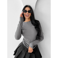 BLUZKA Z WISKOZY OLAVOGA SAE DARK GRAY