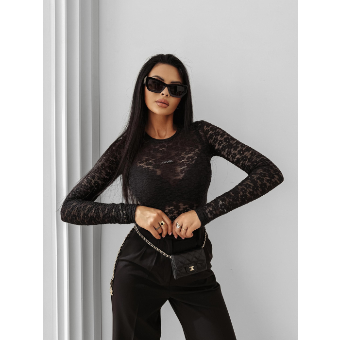 BODY DAMSKIE KORONKOWE OLAVOGA RAINSPELL BLACK