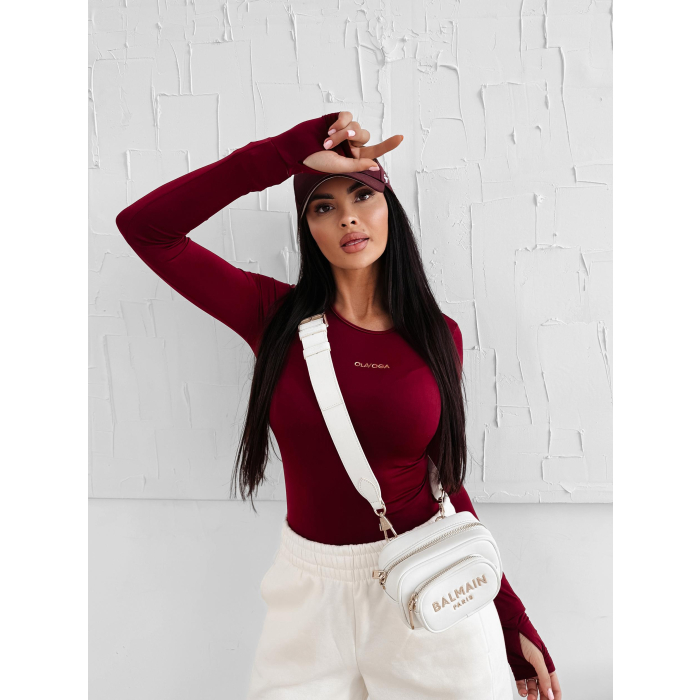 BODY DAMSKIE OLAVOGA NOMA BURGUND