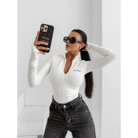 BODY DAMSKIE PRĄŻKOWANE OLAVOGA ESSENTIAL RIB ECRU